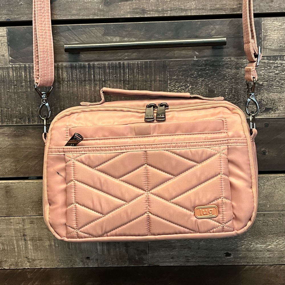 LUG Scoop Crossbody Bag Blush Pink